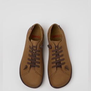 New Camper Peu Brown Leather and PET Shoes for Women.
